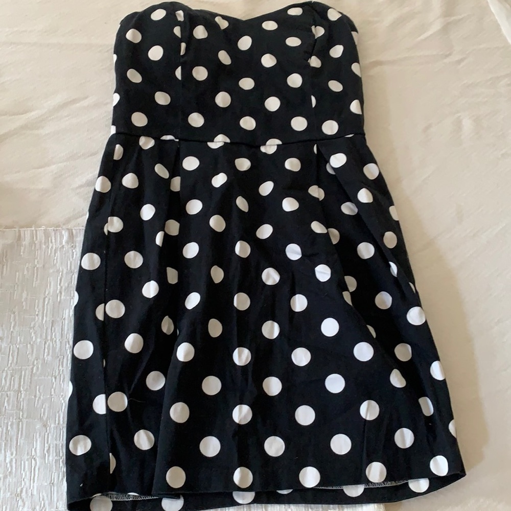 Polka dot mini dress